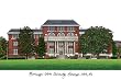 Mississippi State University Lithograph 14x10 Unframed Lithograph