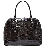 Crocodile Print Computer Handbag