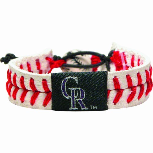 MLB Colorado Rockies Classic Baseball Bracelet