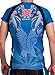 Ed Hardy Mens Eagle Mesh Crew Tee Top - Blue - Medium