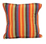 16 x 16 Handwoven Silao Striped Hammock Square Cotton Pillow