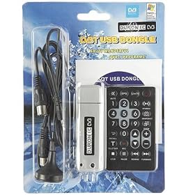 Duronic Digital TV and Radio DVB-T USB Stick Freeview Package with Miniaerial and Coax Adaptor