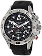Nautica Men's NST Chrono N14536G Black Resin Quartz Watch with Black Dial