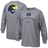 Nike Michigan Wolverines Ash 2008 Practice Long Sleeve T-shirt