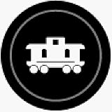 Maple Landmark 50351 Caboose - Checkers - 12 Piece Black