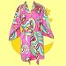 Tepper Jackson Kashmir Pink Kimono Robe