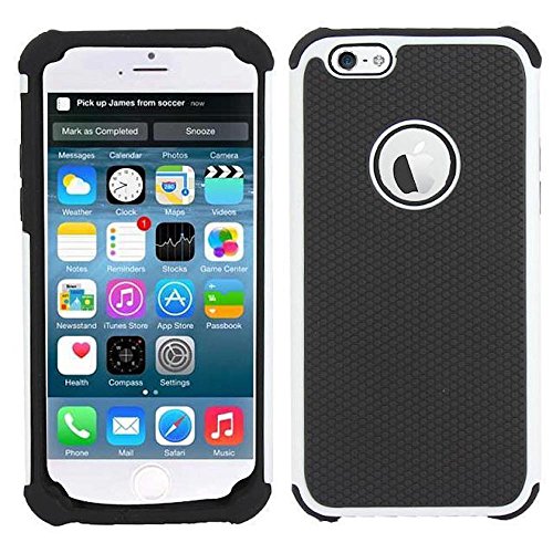 Minimalist Tuff iPhone 6 PLUS Case. 5.5 inches.The Rugged Non Slip DRAGON SKIN Cover. Take It On The Job.Slim Lightweight, Unique Dual Layered Protection. Bumper Edges,Premium Custom fit. Two Layers of Full Body Protection, Unsurpassed Guarantee