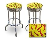 2 Chile Peppers Specialty / Custom Barstools Set