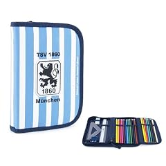 TSV 1860 M�NCHEN FEDERMAPPE SCH�LERETUI FEDERTASCHE STIFTEMAPPE F�R SCHULE SCHULBEFARF FUSSBALL FANARTIKEL