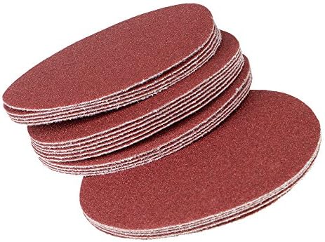 CNBTR 4" 100mm 100 Grit Brick Red Sanding Discs Hook&amp;Loop Sandpaper Pack of 20