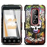 Skull Lion Texture Hard Protector Case Cover For HTC EVO 3D Shoot
