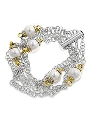 Multi-Chain Pearl Bracelet