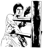 Wallmonkeys Peel and Stick Wall Decals - Kung Fu Master W/ Wood Practice Dummy - Removable Graphic