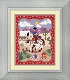 Ride 'em Framed Art Print by Olive Kids,26.8 in. x 30.5 in. Framed