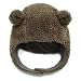 Keepersheep Ear Bomber Hats with Hook and Loop Chin Strap (6-12 Months, Coffee)