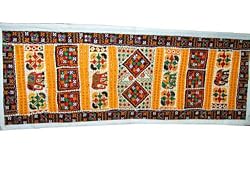 Tribal India Banjara Mirror Embroidery Wall Tapestry Throw Decorative Table Runner 60 X 20