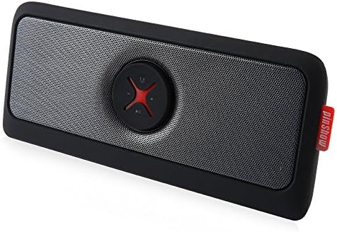 PINSHOW Bluetooth Portable Wireless speaker with Microphone Support TF Card AUX Input Function, Power Bank, More Bass,Perfect Speaker for Golf, Beach&amp; Home (Black)