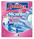 Produkt-Bild: Spontex Mikrofaser und Baumwolle kombiniert f&uuml;r den universellen Einsatz im Haushalt, 1 St&uuml;ck