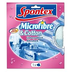 Spontex Mikrofaser und Baumwolle kombiniert f�r den universellen Einsatz im Haushalt, 1 St�ck