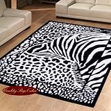 Large Modern Animal Print Out Of Africa Serengetti Zebra