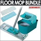 Leifheit Profi Floor Mop, Micro Duo Pad and Profi Compact Mop Press Bundle
