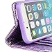 Style4U Iphone 6 Plus Bling Flip Case, Zebra Design Premium Leather Stand With Id Credit Card/Cash Slots For Apple Iphone 6 Plus 5.5 Inch + 1 Stylus And 1 Screen Protector Purple Pink Zebra / Purple