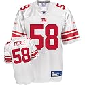 Antonio Pierce Jersey: Reebok White Replica #58 New York Giants Jersey