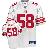 Reebok New York Giants Antonio Pierce Replica White Jersey