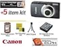 Canon PowerShot SD3500 IS Digital ELPH Camera (Black) 12.1MP With Exclusive Digital Elph Complimentary Accessory Kit Includes Extended Life Battery Pack, Lens Cleaning Kit, Flexible Mini tripod, LCD Screen Protectors + More