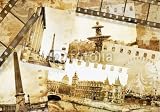 Wallmonkeys Peel and Stick Wall Decals - Parisian Memories - Old Photo- Album - Removable Graphic
