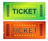 Wallmonkeys Peel and Stick Wall Decals - Ticket 2 - Removable Graphic