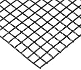 PVC Coated Welded Wire Mesh Panels, Black, 1/2" x 1/2" Mesh Count, 78.9% Open Area, 0.063" Wire Diameter, 48" width, 48" Length, 16 Gauge
