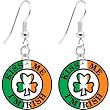 Ireland Kiss Me I'm Irish Earrings