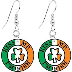 Ireland Kiss Me I'm Irish Earrings