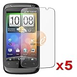 5 x Invisible Screen Protector Shields for HTC Desire S / Desire 2