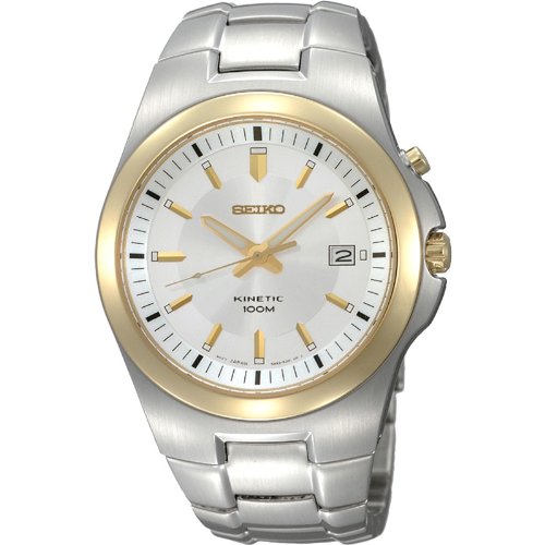 Seiko Men's Bracelet Watch SKA458P1  White Round 