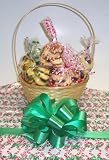 Scott's Cakes Small Butter Cookie Lovers Basket with Handle Candy Cane Wrapping by Scott's Cakes