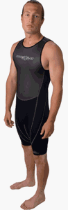 1.5mm Men's Hyperflex CYCLONE Short John Springsuit