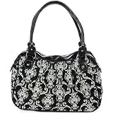 Baby Essentials Black & White Victorian Print Bag