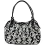 Baby Essentials Black & White Victorian Print Bag