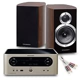 Creative Audio CA-MS4-SW Micro Stereo System (Marantz 502DAB + Wharfedale 10.1 Walnut Pearl + Cables). 2 Year Guarantee.