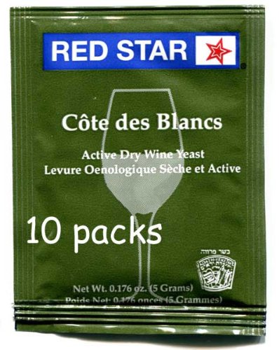 Cote des Blancs Wine Yeast - 10 Packs