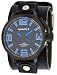 Nemesis #LBB040L Men's Premium Wide Leather Black IP Strap Russian Diver Watch