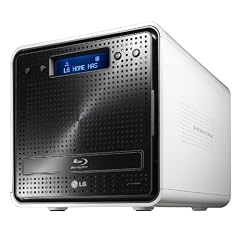LG N2B1DB2 NAS-System mit Festplatten 2x500GB (2-Bay, SATA II, USB, Ethernet, Cardreader; Blu-Ray Brenner)