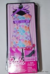 Barbie Fashion Lavender Print Sundress Ribbon on Neck