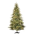 7.5' Pre-Lit Slim Mixed Country Fir Christmas Tree - Clear Lights