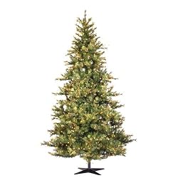 7.5' Pre-Lit Slim Mixed Country Fir Christmas Tree - Clear Lights