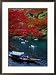 Boats with Tourists Showing Arashiyama's Autumn Colours, Kyoto, Japan Places Framed Photographic Poster Print by Frank Carter, 21x29