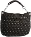 Lipsy Stud Quilted Hobo Bag Black ax00368
