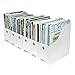 Evelots Magazine File Holder -Set of 6 White - Office Desk Organizer - Sturdy Cardboard - New Upgraded Double Front Panel -4